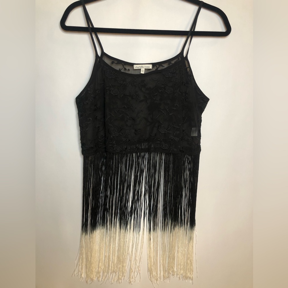Vintage Charlotte Russe Fringe top